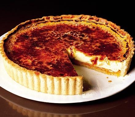 Apricot crème brûlée tart recipe