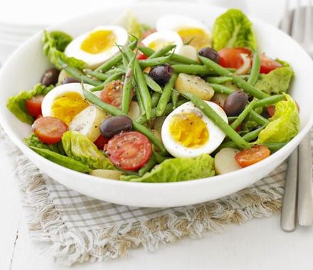 Summer salad with anchovy dressing recipe