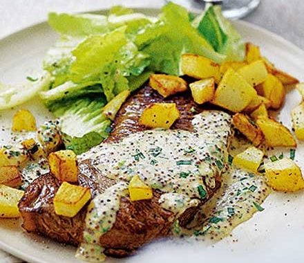 Super steak with cheat’s béarnaise recipe