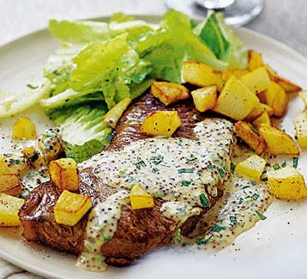 Super steak with cheat’s béarnaise recipe 