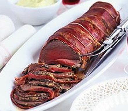 Mustard-roasted beef fillet  recipe