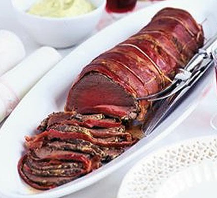 Mustard-roasted beef fillet  recipe 