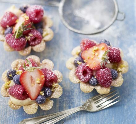 Summer fruit bowl tartlets recipe 