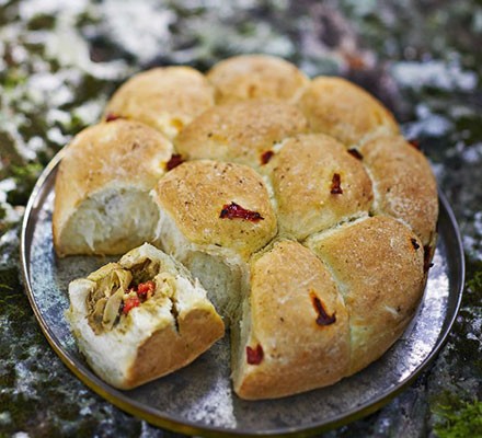 Stuffed tear-and-share rolls recipe 