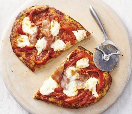 Prosciutto & pepper pizzas recipe