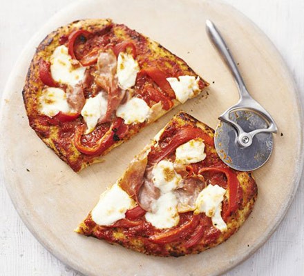 Prosciutto & pepper pizzas recipe 