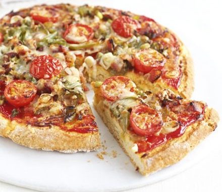 Cheese & bacon scone pizza recipe