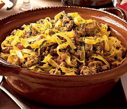 Tagliatelle with a lemon pork ragù recipe