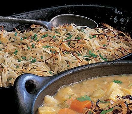 Potato, parsnip & horseradish baked rosti recipe