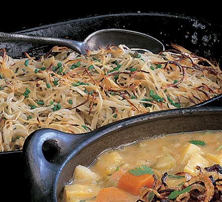 Potato, parsnip & horseradish baked rosti recipe 