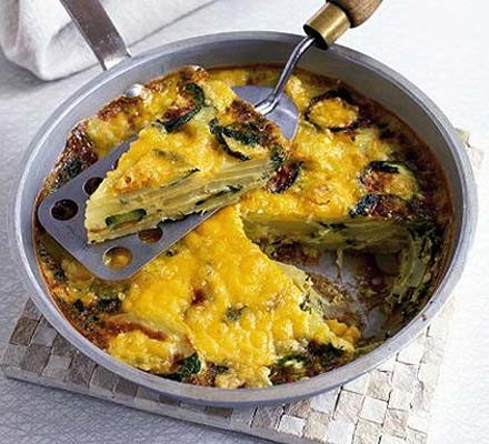 Courgette, potato & mint frittata recipe 