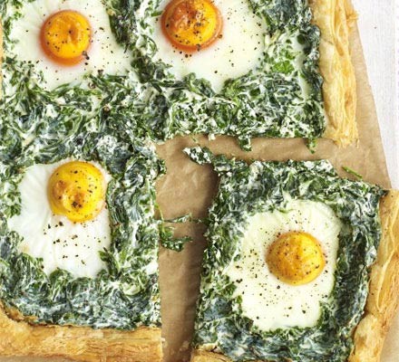 Free-form Florentine pie recipe 