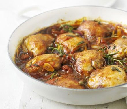 Rosemary chicken with tomato sauce recipe