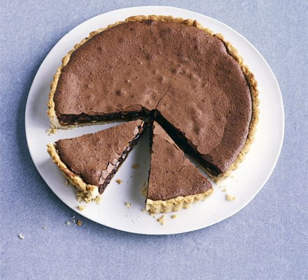 Chocolate, hazelnut & salted caramel tart recipe 