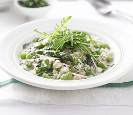Healthier risotto primavera recipe