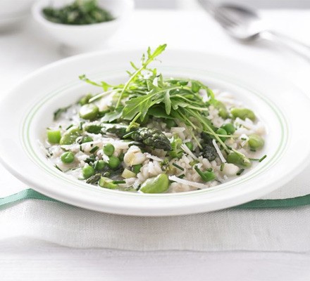 Healthier risotto primavera recipe 