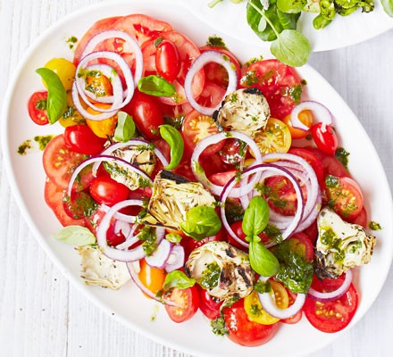 Italian tomato & artichoke platter recipe 