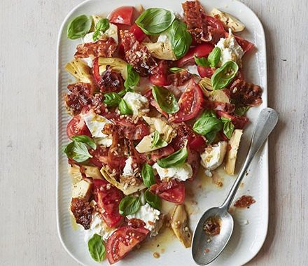 Italian-style salad with crisp pancetta recipe