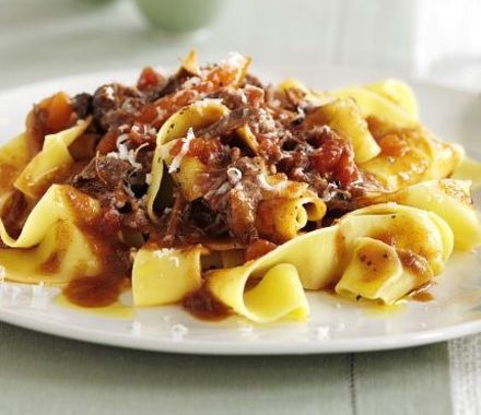Pappardelle with beef recipe