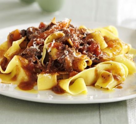 Pappardelle with beef recipe 