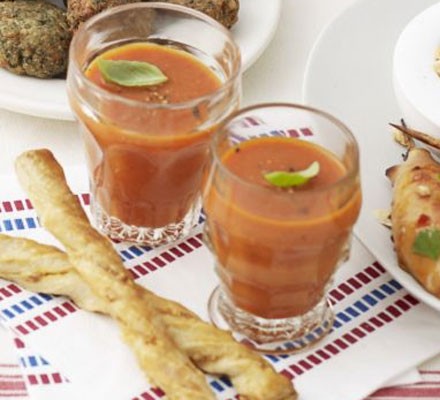 Roasted red pepper shots recipe 