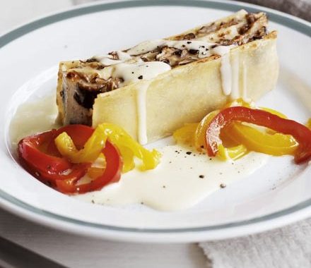 Wild mushroom lasagne with a parmesan cream recipe