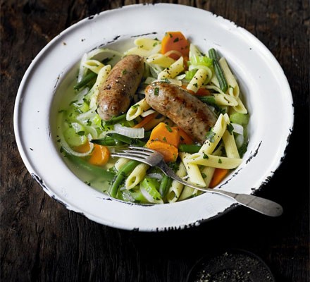 Italian sausage & pasta pot recipe 