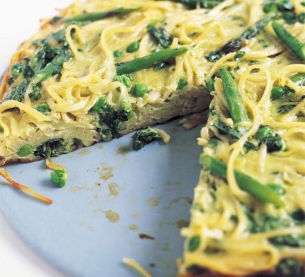 Pesto pasta frittata recipe 