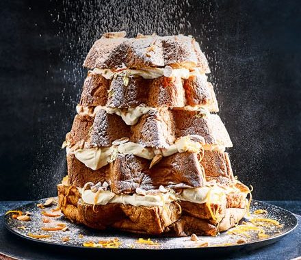 Sherry, almond & orange pandoro recipe