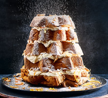 Sherry, almond & orange pandoro recipe 