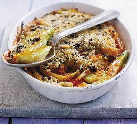 Fennel & tomato gratin recipe 