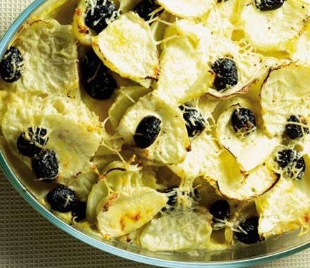 Fennel & black olive gratin recipe