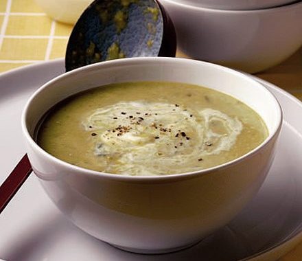Broad bean, yogurt & mint soup recipe