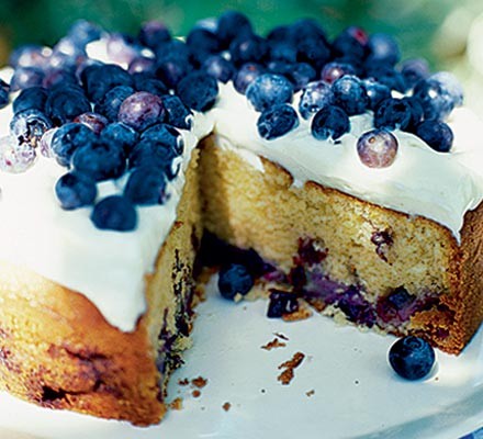 Blueberry cake with cream cheese frosting recipe 