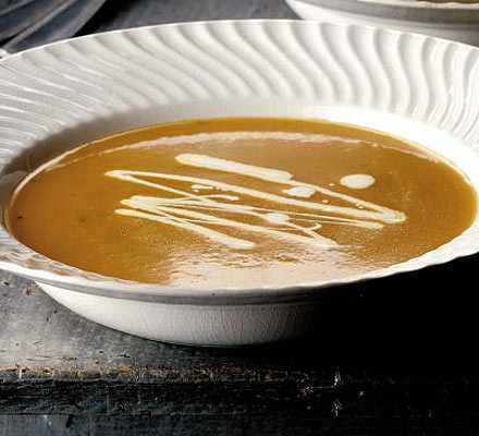 Orange, carrot & mint soup  recipe 