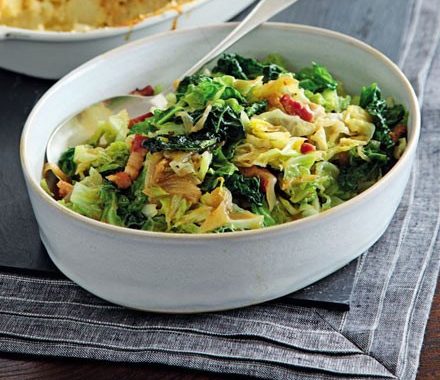 Cabbage with bacon & onions recipe