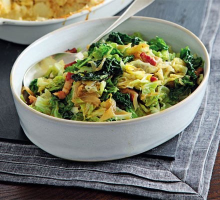 Cabbage with bacon & onions recipe 