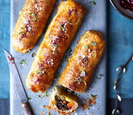 Vegan beetroot wellingtons recipe