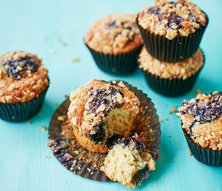 Blueberry bakewell muffins recipe