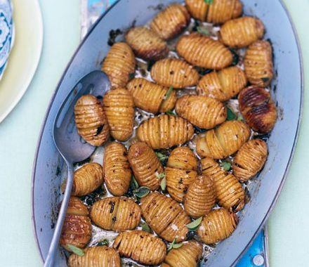 Hasselback new potatoes with oregano recipe