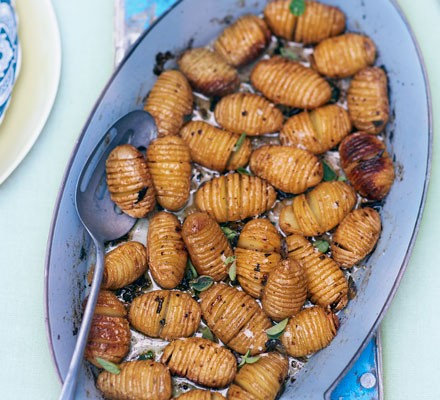 Hasselback new potatoes with oregano recipe 