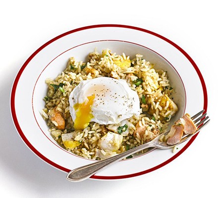 Kedgeree with poached egg recipe 