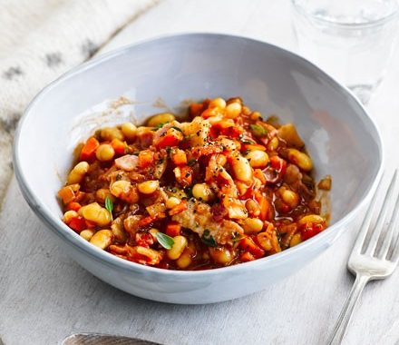 Microwave bacon & bean casserole recipe