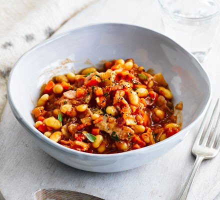 Microwave bacon & bean casserole recipe 