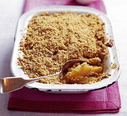 Apple flapjack crumble recipe 