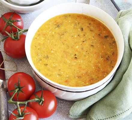 Courgette & tomato soup recipe 
