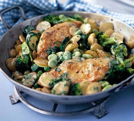 Saucy chicken & vegetables  recipe 