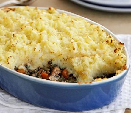 Vegetarian cottage pie recipe