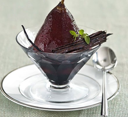 Poached pears in red wine recipe 