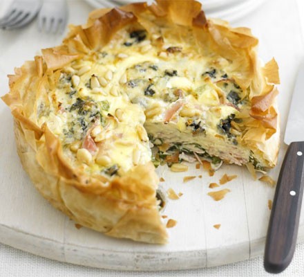 Ham & blue cheese tart recipe 